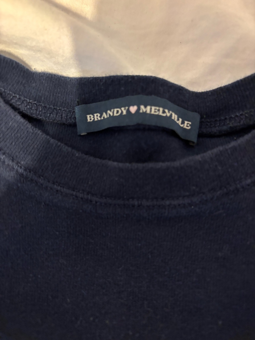 Brandy Melville Navy Tee - Picture 2 of 2